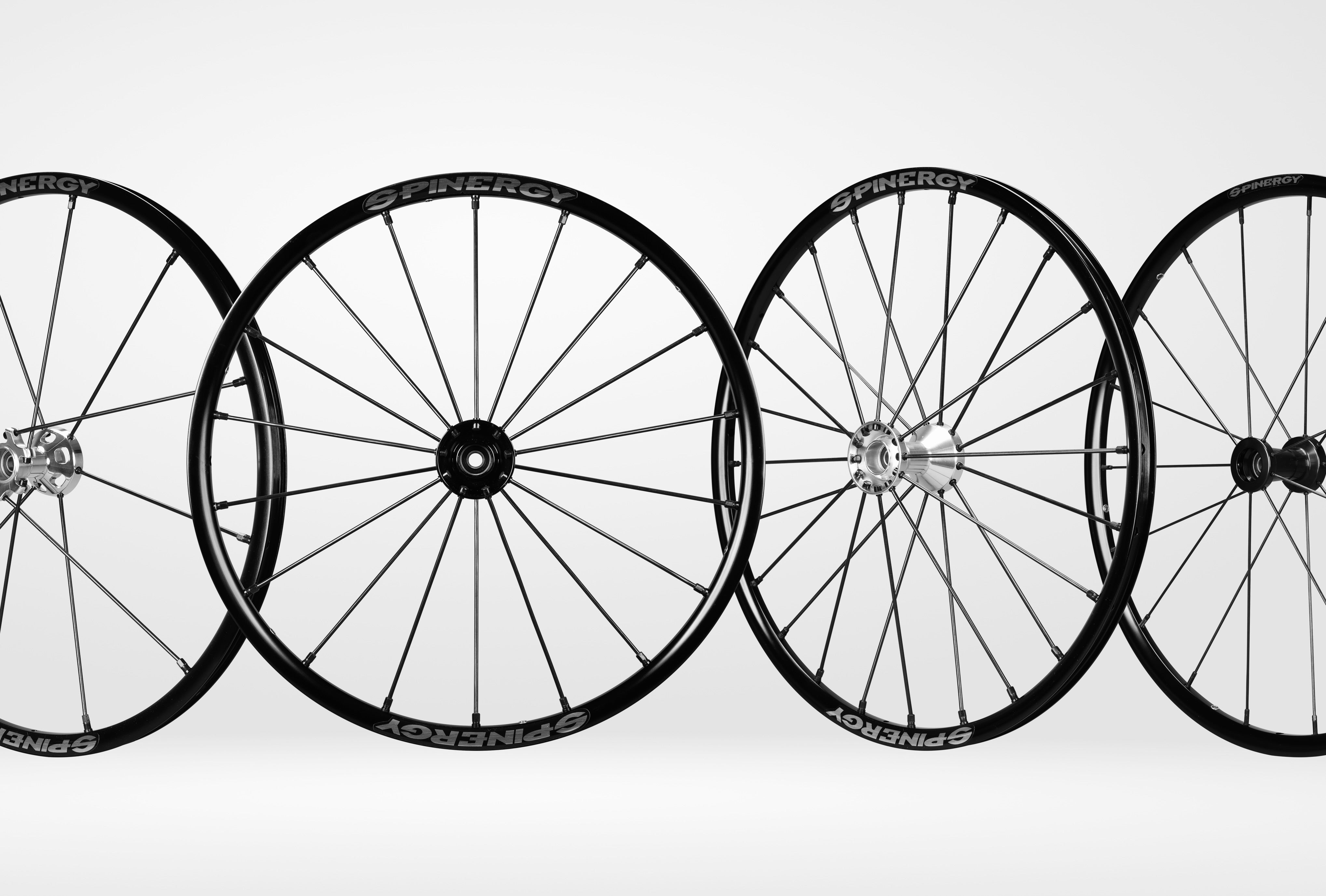 Group of different spinergy wheels